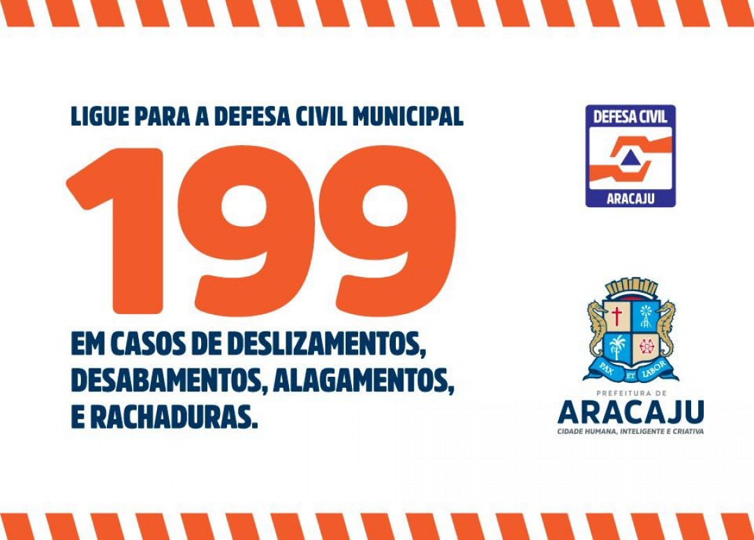 Com previsão de chuva para este final de semana, Defesa Civil intensifica o monitoramento em Aracaju