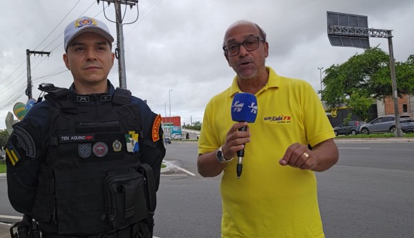 Tenente Aquino, oficial do BPTran, alerta para riscos e penalidades da direção perigosa no trânsito