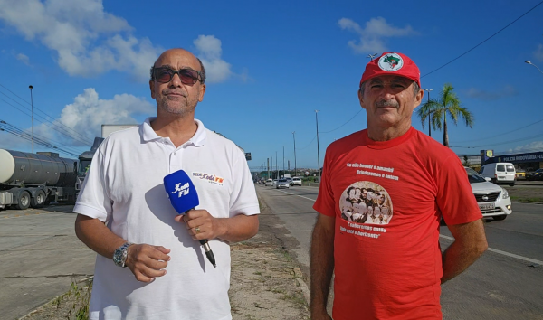 MST realiza mobilização em Aracaju e reivindica desapropriação de terras para assentamento de famílias