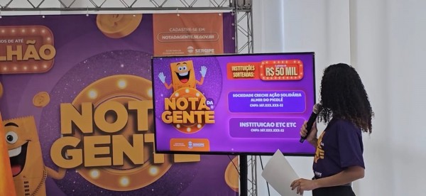 Programa Nota da Gente distribui mais de R$ 1,4 milhão e premia morador de Nossa Senhora do Socorro