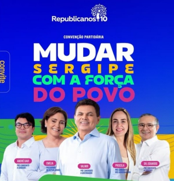 Republicanos inicia convenções partidárias em Sergipe nesta segunda-feira